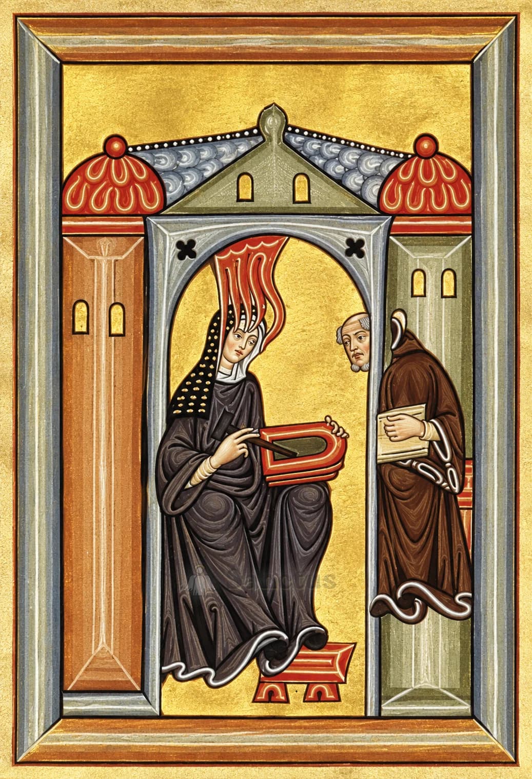 Portrait de Hildegarde de Bingen