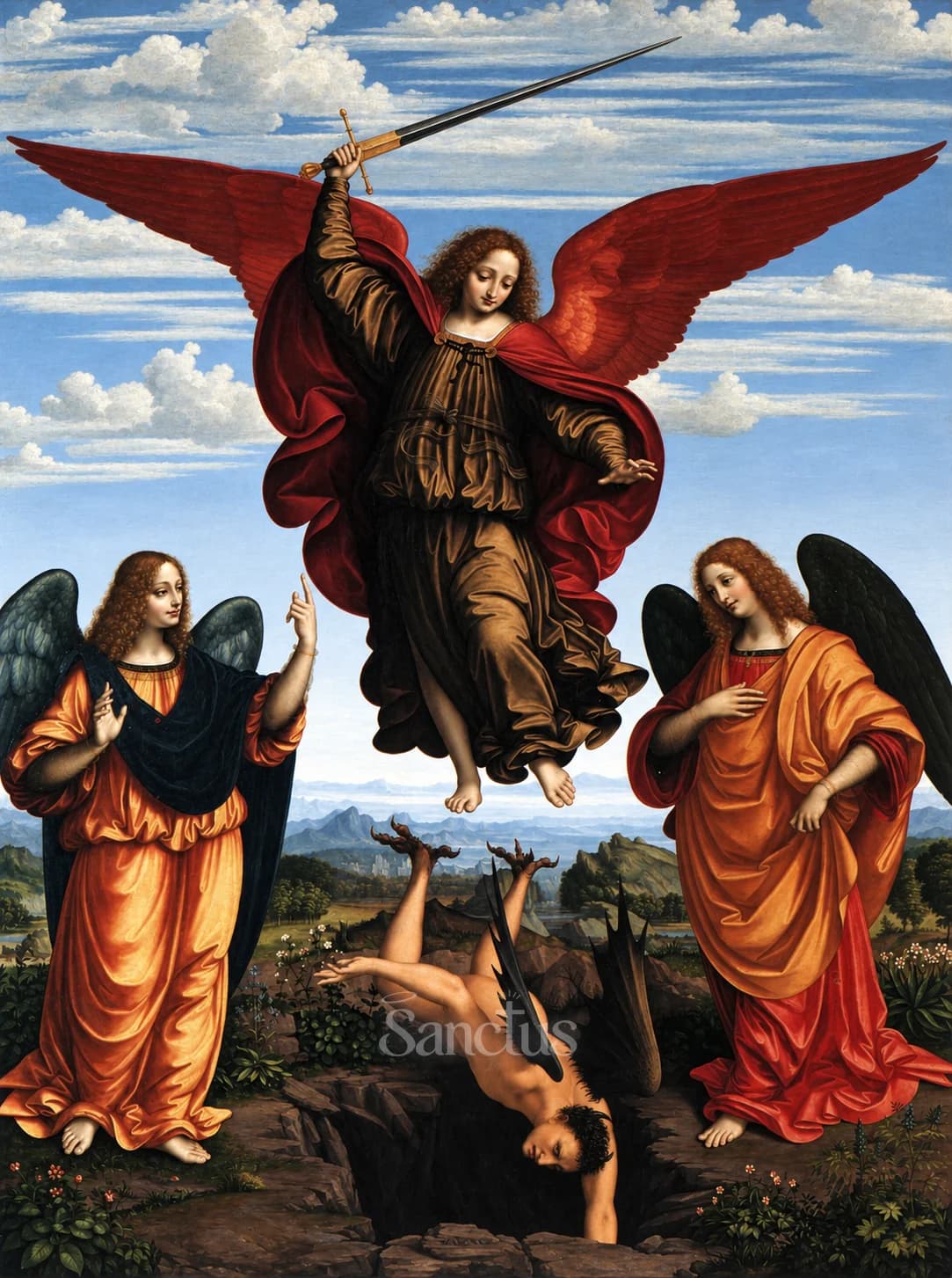 Portrait de Michel, Gabriel et Raphaël